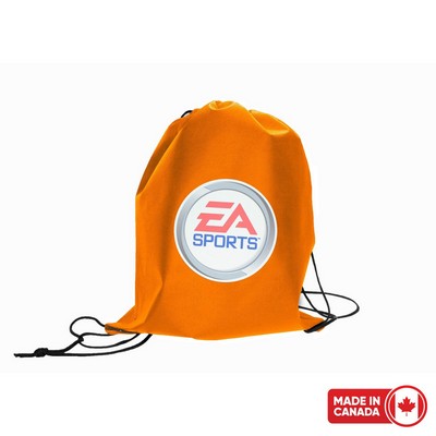 Heat Transfer Non-Woven Drawstring Backpack Bag w/ 3-Day Rush Service